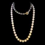 Ombre golden south sea to Tahitian pearls. Alternative Wrap. FRIDA | Fine Jewellery.