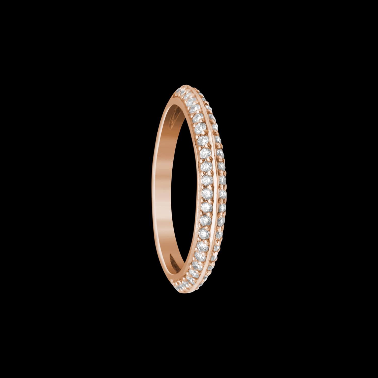 Custom 18kt pink gold knife edge wedding band | Engagement. FRIDA | Fine Jewellery.