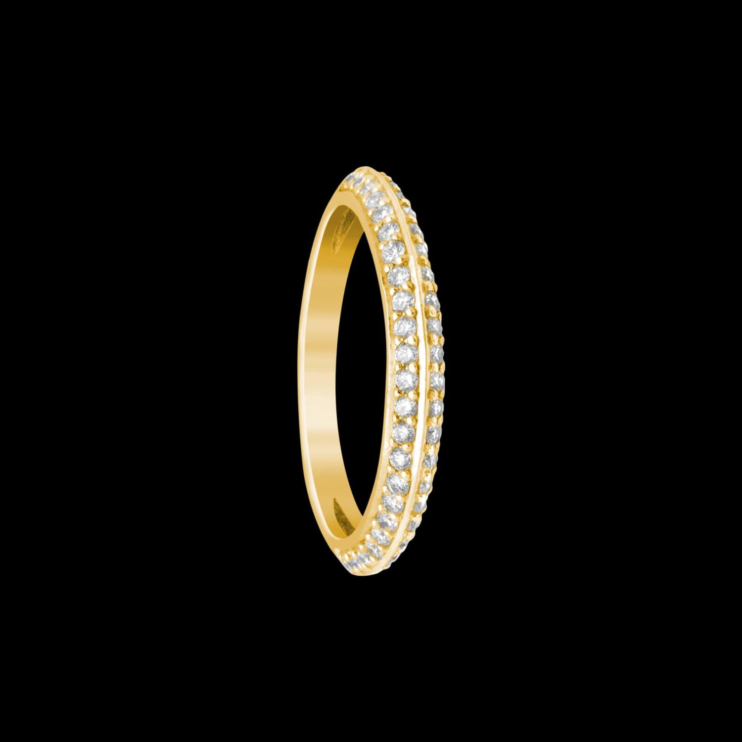 Custom 18kt yellow gold knife edge wedding band | Engagement. FRIDA | Fine Jewellery.