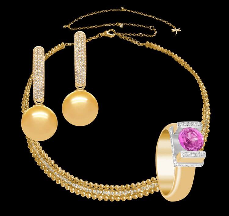 Custom 18kt fine jewellery with pearls, gemstones and diamonds. Curated edit. Personal shopping. FRIDA | Fine Jewellery.
