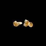 18kt yellow gold Ivy Nanis dangle earrings with diamonds. Butterfly backs | Italian brand. FRIDA | Fine Jewellery.