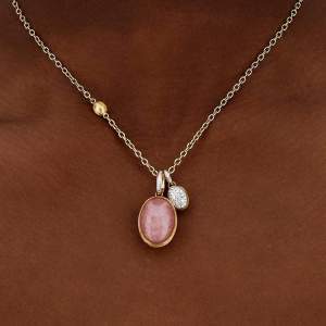 18kt yellow gold Nanis charm boules with coloured gemstones and diamonds. Combo 1 | Italian Brand. FRIDA | Fine Jewellery.