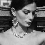 Handmade Italian Shinju earrings with morganite, mother of pearl, silver and murano glass beads. ZIIO. Featured brand. Model. FRIDA | Fine Jewellery.
