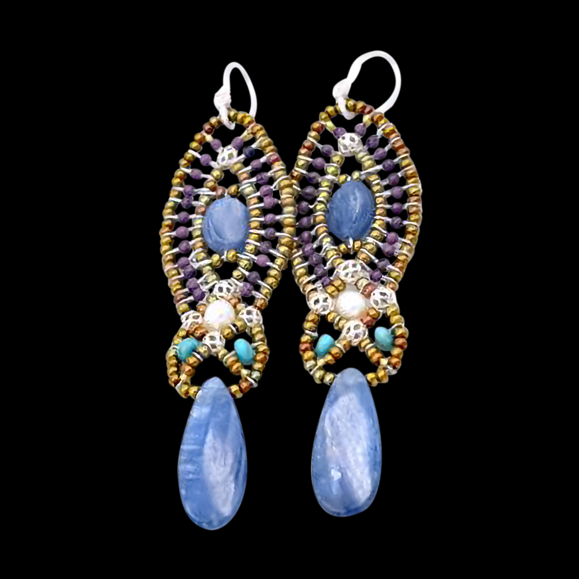 KYANITE RHA DANGLE EARRINGS | ZIIO