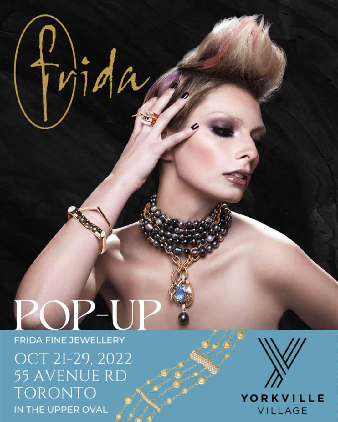 FRIDA Fine Jewellery Toronto Pop-Up. Yorkville Village.