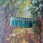 Astraea Thin Mare bracelet with malachite, amethyst, peridot and Murano glass beads. Painting. Featured Brand | ZIIO. FRIDA | Fine Jewellery.