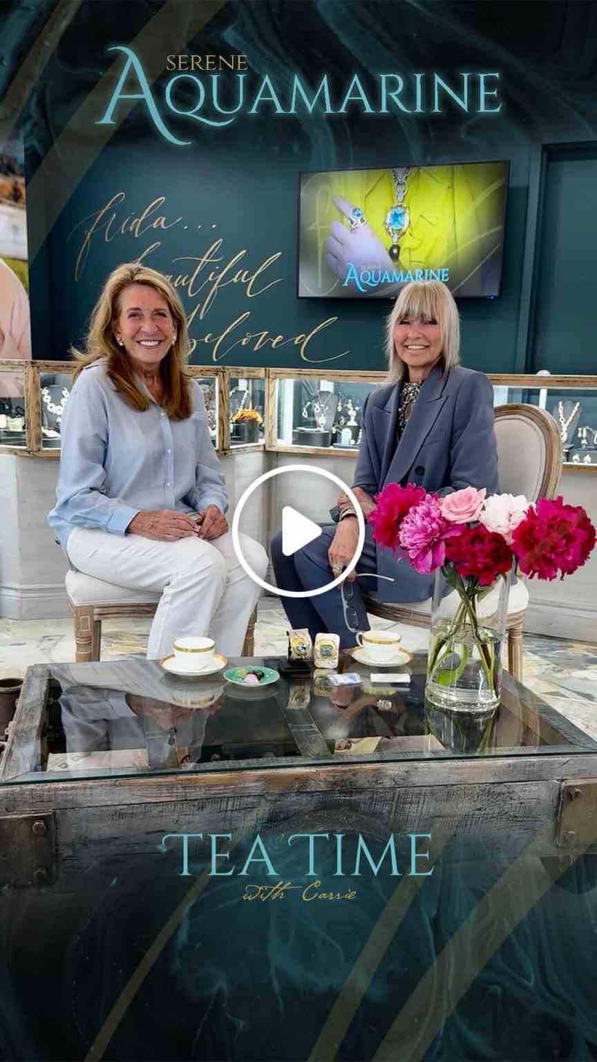 Spirituality of aquamarine gemstone. Nancy Smithers. Nova Organics. Tea Time With Carrie. Play. Halifax. FRIDA | Fine Jewellery. The spirituali-tea of aquamarine. With special guest Nancy Smithers, Founder & President of Nova Organics.